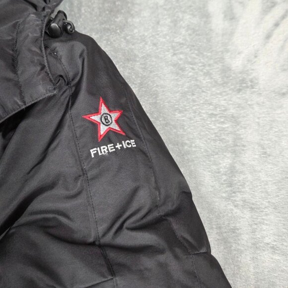 Bogner Jacket Womens 6 Black Fire + Ice Down Parka Ski Jacket Removable Hood - Picture 3 of 14